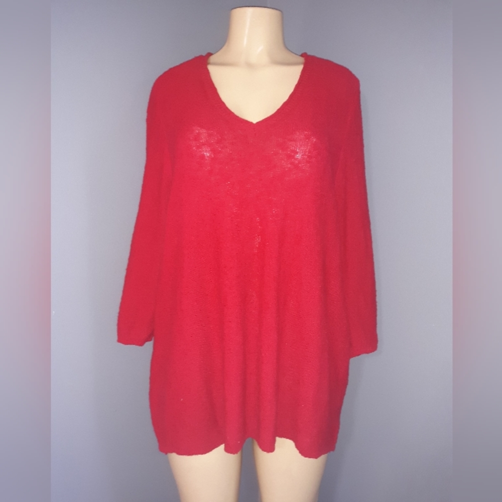 VINCE CAMUTO RED SWEATER SZ 2X